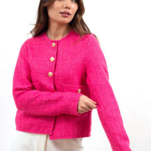 Fashion model wearing clothes